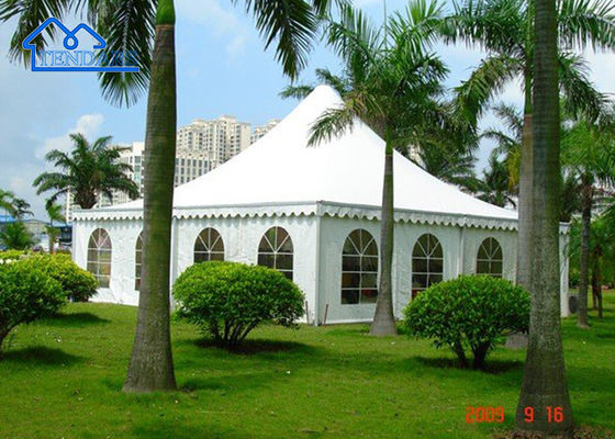 5x5 Aluminium Alloy Struktur Outdoor Putih Pvc Canopy Marquee Tenda Pagoda tahan UV