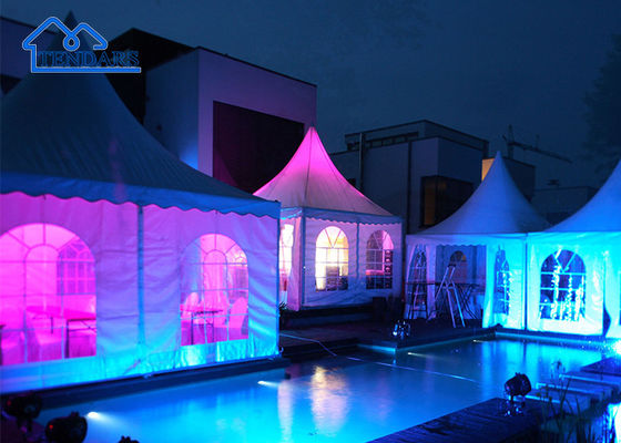 10x10ft 20x20 Outdoor Hot Galvanized Event High Peak Aluminium Bambu Gazebo Pantai Pagoda Tent
