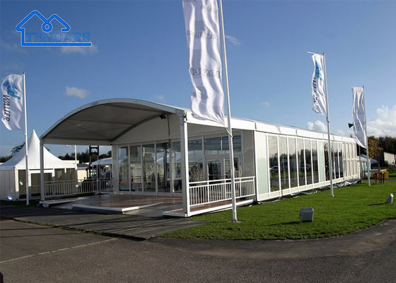 Tenda Arc Marquee yang indah Resepsi Bisnis Pesta Pernikahan Kaca Tembok Tenda Arc