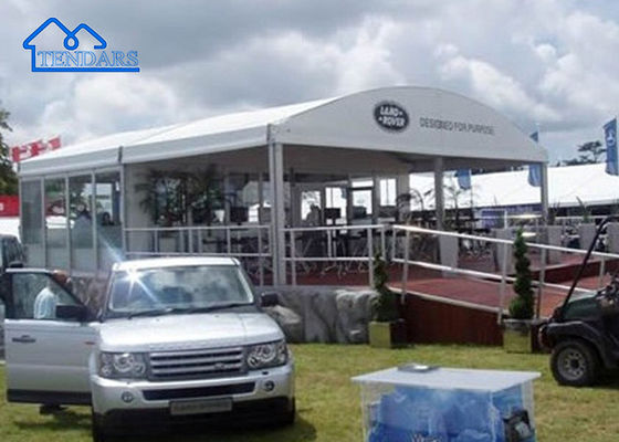 Aluminium Besar Outdoor Arcum Curved Party Marquee Tent Untuk PameranIndustri Warehouse dll