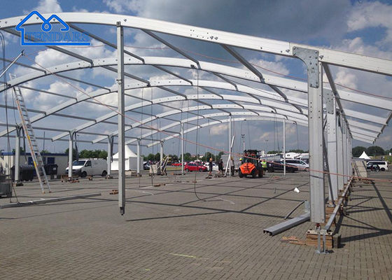 Tenda dinding kaca jelas atas pernikahan mewah Matquee Aluminium Arch Frame Out Door Party Arcum Event Tent
