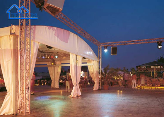 Tenda Aluminium Arcum Besar Untuk Pesta Restoran Acara Pernikahan Marquee Canopy Curved Tent