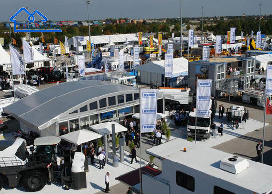 Desain Baru Curved Aluminium Frame Arcum Tents Untuk Komersial Perjamuan Pernikahan, Acara Trade Show dll