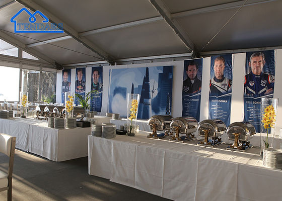 Aluminium Frame Marquee Arcum Tent Untuk 500 Orang Untuk Perjamuan Pernikahan Dan Pameran Perdagangan