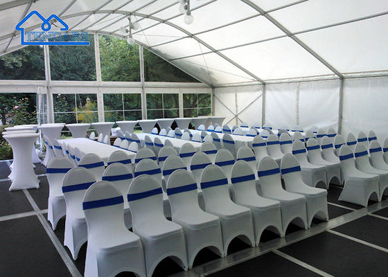 30x50m Outdoor Fireproof Pvc Curve Roof Aluminium Arcum Event Party Tent Cover Untuk 1200 Orang