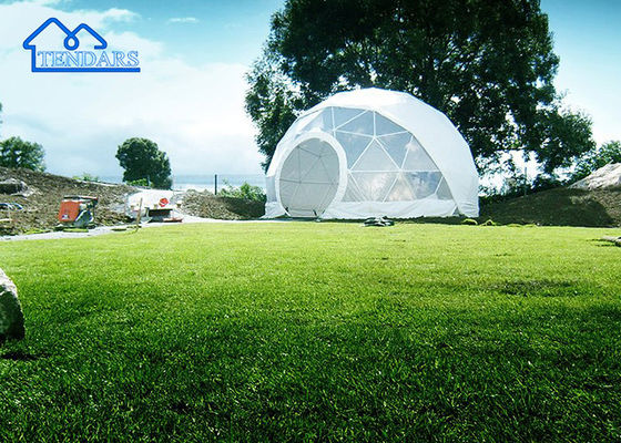 Luxury Rainproof Commercial Dome Tent Hotel Spherical Dengan Kamar Tidur Pvc Dome Tent