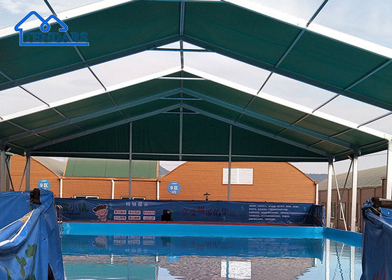 Tenda Rentang Bening Luar Ruangan Pengaturan Cepat yang Disesuaikan Tenda Olahraga Akademi Bergerak Kanopi Naungan Olahraga