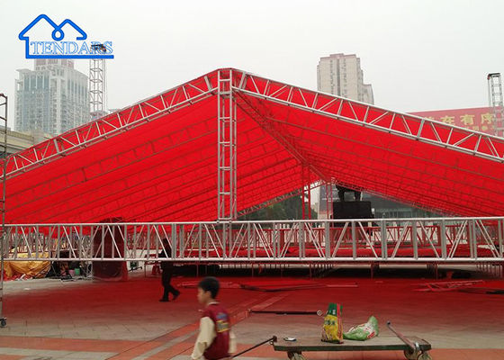 Truss Modular Aluminium Stage Steel Display Truss Pencahayaan Berat Untuk Tampilan Totem Concert Stage