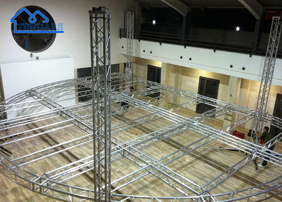 6082 T6 Aluminium Stage Truss Untuk Acara Teknologi Trade Fair Konstruksi Showroom Shop Fitting