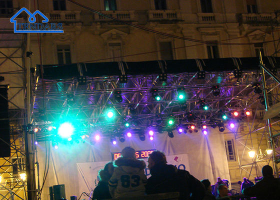 Event Stage Daur Ulang Portable Aluminium Stage Truss Platform, Pencahayaan Led Screen Wall
