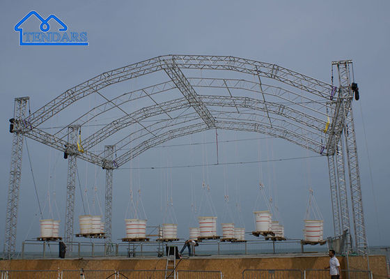 1m 2m 3m Panjang Aluminium Stage Truss Untuk Indoor Performing Arts Hall Aluminium Roof Truss Frame
