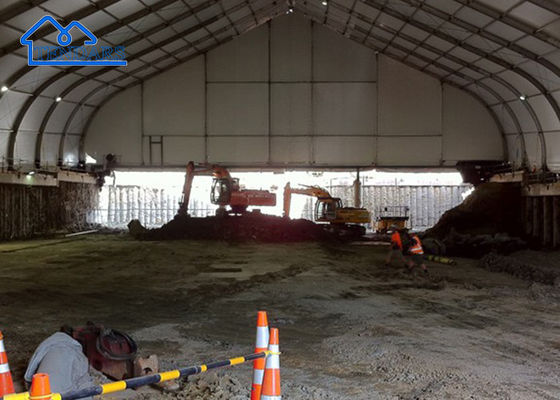 Tenda Curve Aluminium Luar Ruang Besar Untuk Pameran Perdagangan, Penyimpanan Sementara, Penutup dll