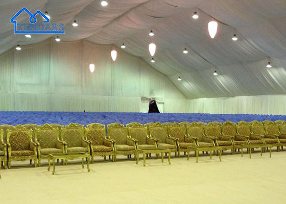 Luxury White,Red,Transparent Event Tent Restoran Aluminium Alloy Tent Dengan Drapery Dan Tirai
