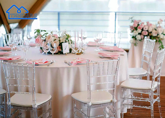 Custom Resin Event Chair Transparent Plastic Dining Chair Untuk Pernikahan Dan Accessoires Tenda Perjamuan