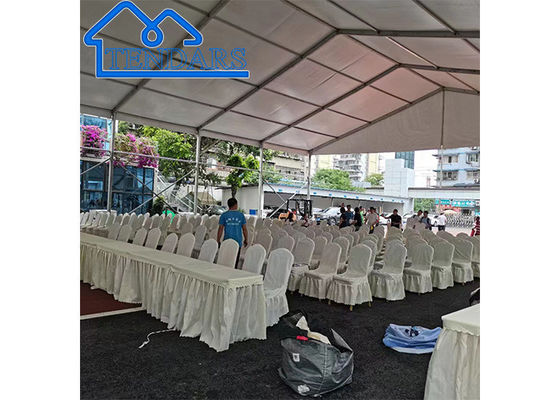 Tenda Tenda Pernikahan Jarak Teluk 5m yang Modis, Acara Halaman Belakang Pameran Dagang Luar Ruangan Besar Modern