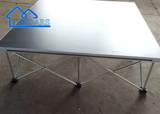 Mudah Untuk Menginstal Concert Stage, Custom 4x6ft Mudah Adjust Aluminium Portable Riser Stage Platform Truss