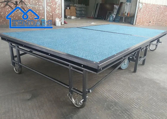 Tampilkan Peralatan Aluminium Adjustable Portable Stage Platform Stage Baja Lipat Untuk Acara Luar