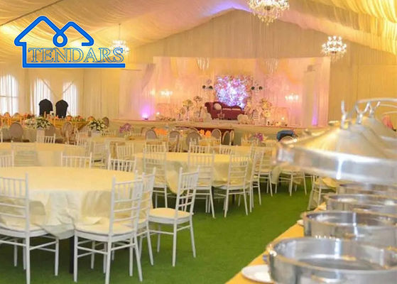 1000 Kapasitas Pernikahan Marquee Tent Party Event Flame Retardant DIN4102 Struktur acara luar ruangan besar