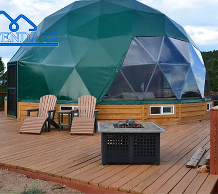 Aluminium Alloy Frame Garden Igloo Hotel Geodesic Glass Dome Tents Glamping