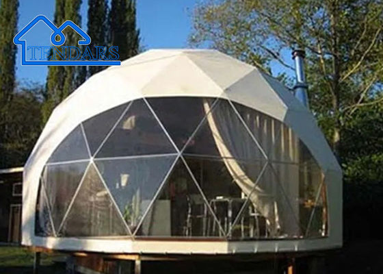Tenda acara geodetik dom komersial luar ruangan PVC/ABS/Glass yang unik