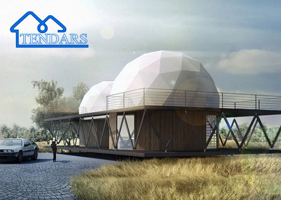 Hotel Taman Transparan Igloo Glamping Rumah Geodetik Tenda Kubah Waterproof Untuk Acara