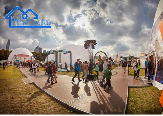 Outdoor Waterproof Marquee Commercial Spherical Dome Tent Untuk Acara Luar Ruang / Pameran dll