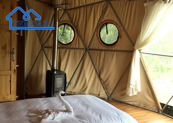Harga bagus Pop Up Dome Glamping Hotel Tent Camping Bed Tent Lipat atau Off Ground Camping Tent