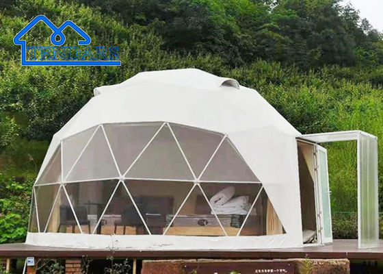 Terima Panas Tenda Berkemah Transparan Tahan Air Kustom Tenda Kubah Geodesik Oval