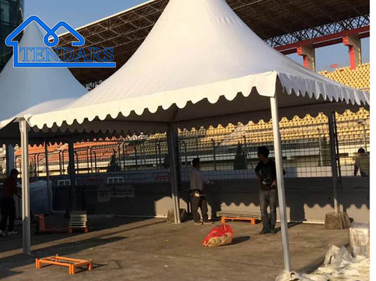 Outdoor Custom Putih tahan UV Aluminium Frame PVC Pesta Pagoda Tenda Untuk Acara, Gereja dll