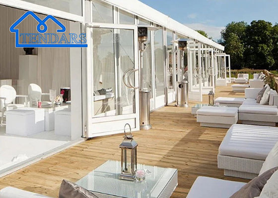 Custom Marquee Promotion Event Clear Roof Party Tent Sidewall Height 8m Tenda Besar Marquee