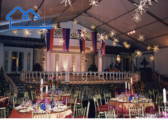 Acara Lulusan Partai Marquee Tents Heavy-Duty Aluminium Frame UV-Resistant Clear-Span Canopy Struktur