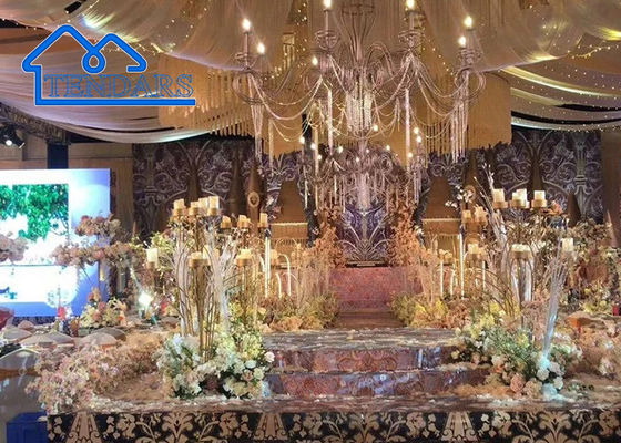 Kain Dilapisi PVC Atap Besar Tenda Pesta Tenda Struktur Kanopi Acara Luar Ruangan