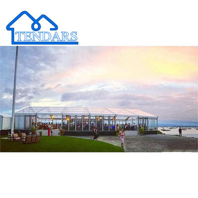 Custom Unik Tenda Partai Besar Pintu Kaca Tenda Acara Luar Ruang Digunakan Tenda Komersial Dijual