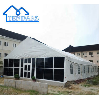 Tenda Tenda Pesta Ulang Tahun Besar Struktur Kanopi Rakitan Cepat Paduan Aluminium PVC Tahan Air