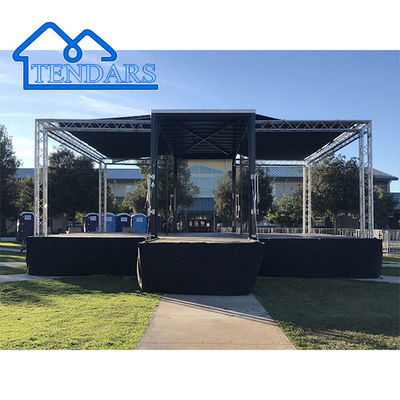 Aluminium stage lighting trusses, mudah untuk memasang outdoor performance aluminium trusses