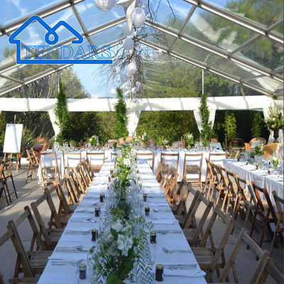 Pesta Ulang Tahun Pesta Marquee Tenda Kerangka Alloy Diperkuat Struktur Canopy PVC tahan api