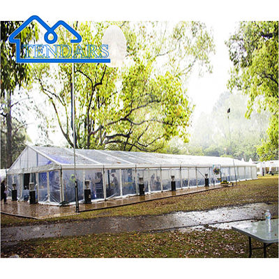 Tenda Tenda Pesta Pernikahan Putih Luar Ruangan Musim Dingin Struktur Kanopi Rangka Aluminium