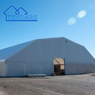 Custom Outdoor Aluminium Frame Polygon Warehouse Storage Marquee Tent Untuk Dijual