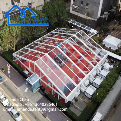 Struktur Kanopi Acara Pesta Tenda Tenda Pernikahan Jelas Mode Besar Warna Disesuaikan Modern