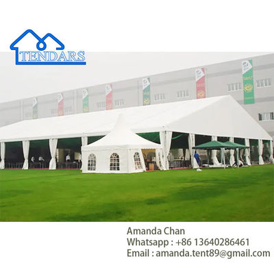 Tenda pesta rumput yang dapat dilepas Tenda Marquee Hard-Pressed Aluminium Double-Layer Roof Sidewall Canopy Structure