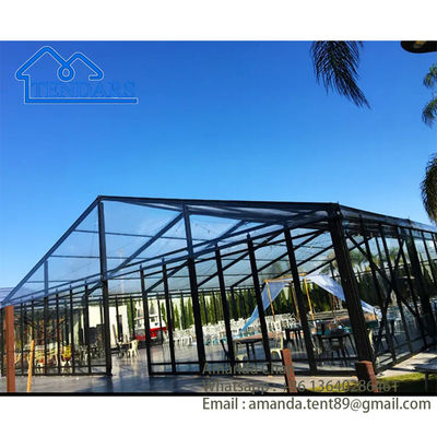 Fire-Retardant Cocktail Party Marquee Tents Diperkuat Alloy Frame Struktur Canopy PVC tahan angin