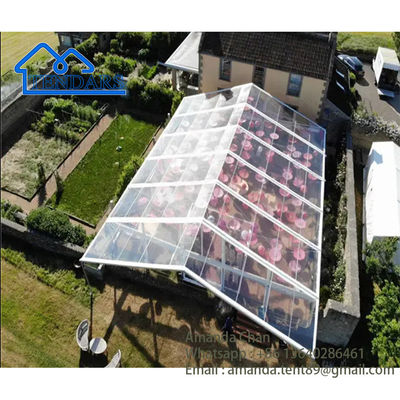 Tenda Marquee Aluminium Transparent Kain PVC Untuk Pernikahan, Pesta, Acara, Ruang Upacara Dan sebagainya