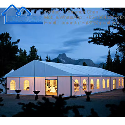 Struktur Aluminium Csutom Permanen Gereja Bentuk Pameran Tenda Acara Tenda Marquee