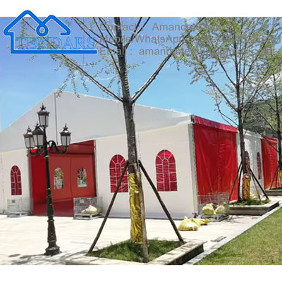 Tenda Besar Pernikahan Aluminium Disesuaikan Putih Luar Ruangan Tenda Tenda Acara Kanvas