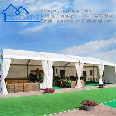 Tenda Acara Pesta Jendela Pvc Putih Bingkai Aluminium Kustom Untuk Acara Luar Ruangan Tenda Tenda Acara