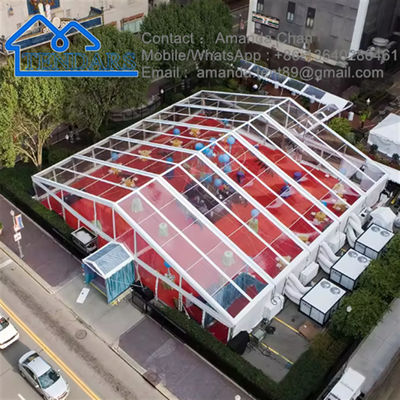 Murah Fashion Jelas PVC Profesional Besar Aluminium Outdoor Marquee Tent Dijual untuk pesta