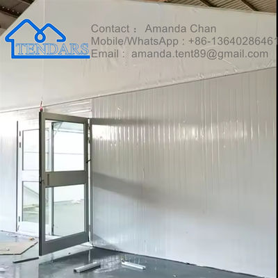 Tenda Penyimpanan Aluminium yang Disesuaikan Tenda Penyimpanan Besar Luar Ruang Waterproof / Wind Resistant / Fireproof