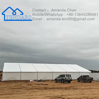 Tenda struktur industri tahan sinar UV di luar ruangan Tenda penyimpanan aluminium ukuran besar Dijual