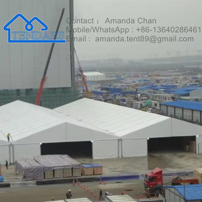 Kapasitas besar Heavy Duty Aluminium Alloy Warehouse Waterproof Tent Untuk penyimpanan untuk dijual