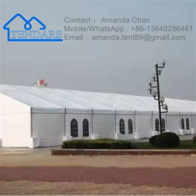 Tahan UV, Retardant Api Aluminium Outdoor Pvc Gudang Tenda Penyimpanan Tenda Industri Untuk Stok